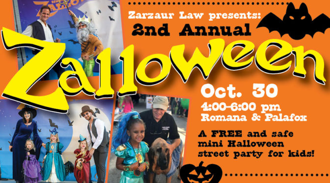 Zarzaur Law, P.A. To Host 2nd Annual FREE Kid’s  Halloween Event in Downtown Pensacola.