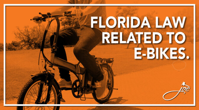 Florida Law Related to E-Bikes.