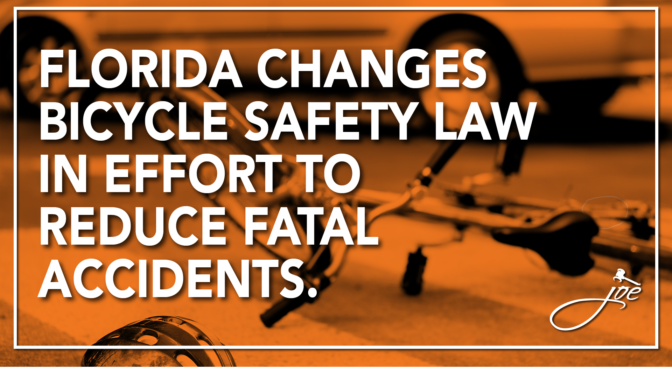 Florida Changes Bicycle Safety Law in Effort to Reduce Fatal Accidents
