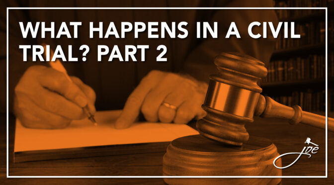 How Does A Personal Injury Civil Trial Work In Florida? Part II: Trial And Evidence, Burden Of Proof, and The Verdict.