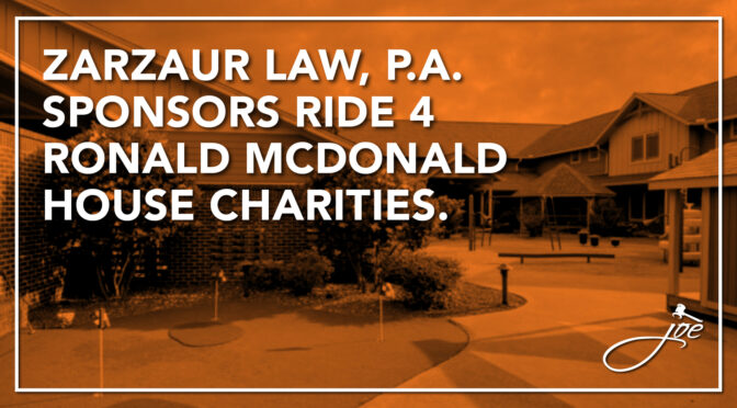 Zarzaur Law, P.A. Announces Sponsorship Of Ride 4 Ronald McDonald House Charities