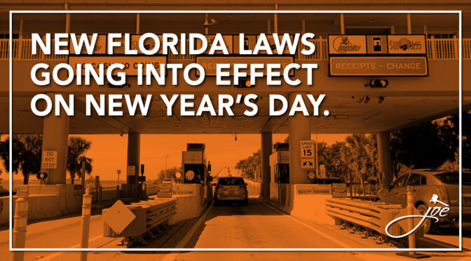 New Florida Laws Going Into Effect On New Year’s Day – Including Toll Relief And Miya’s Law.